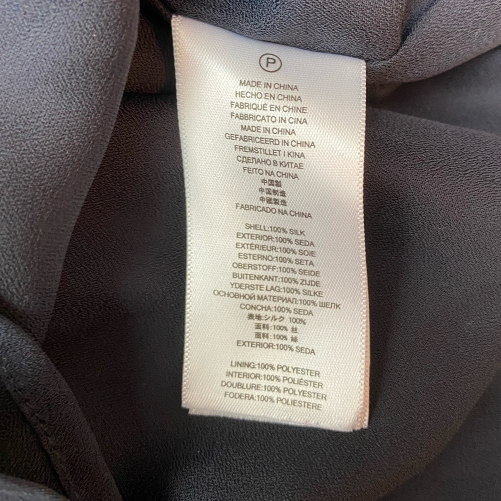 MICHAEL, MICHAEL KORS Black Silk Dress Gold Detail | Size Small - Picture 9 of 11